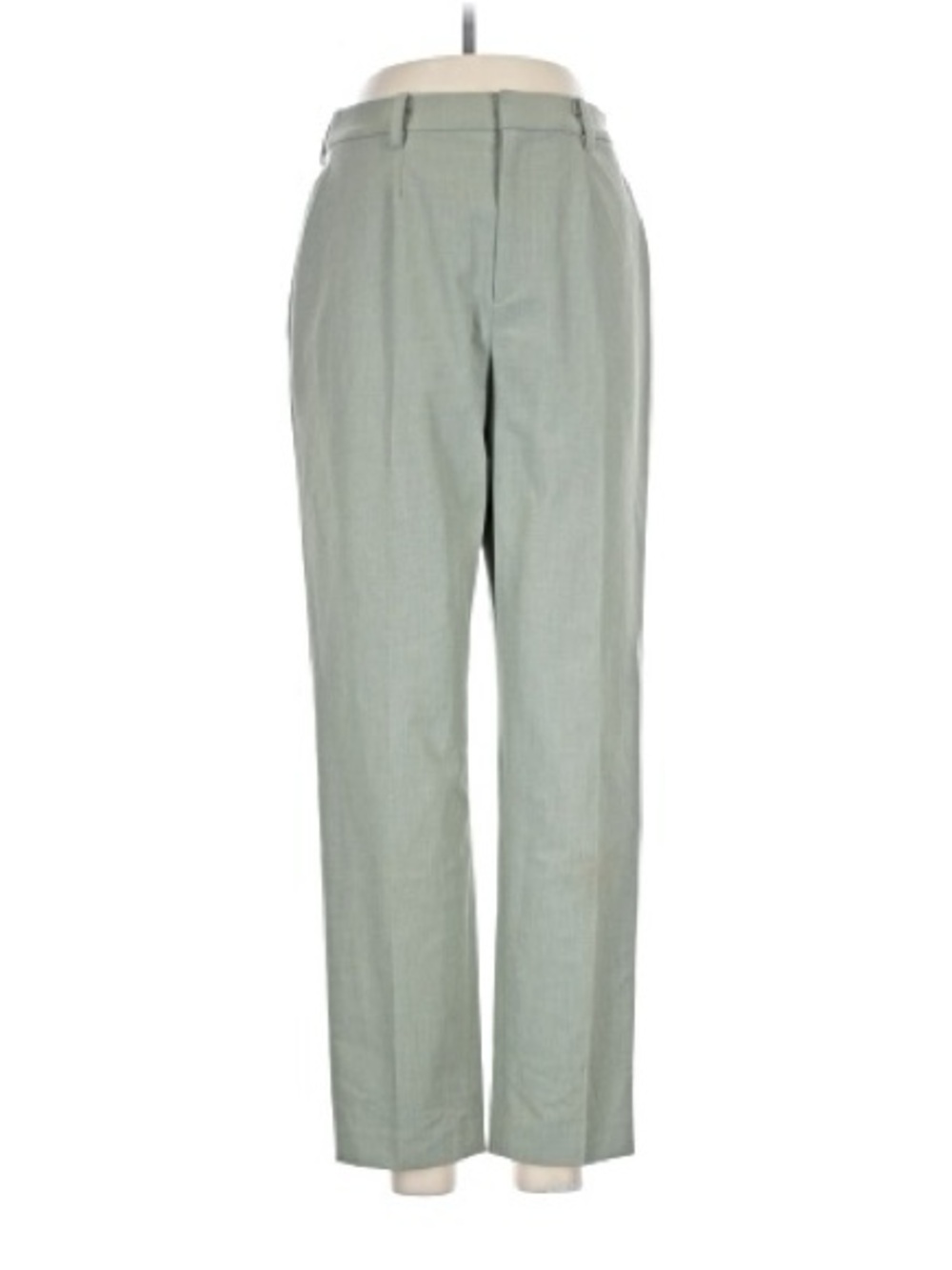 Uniqlo Women's Light Sage Green Tailored Trousers